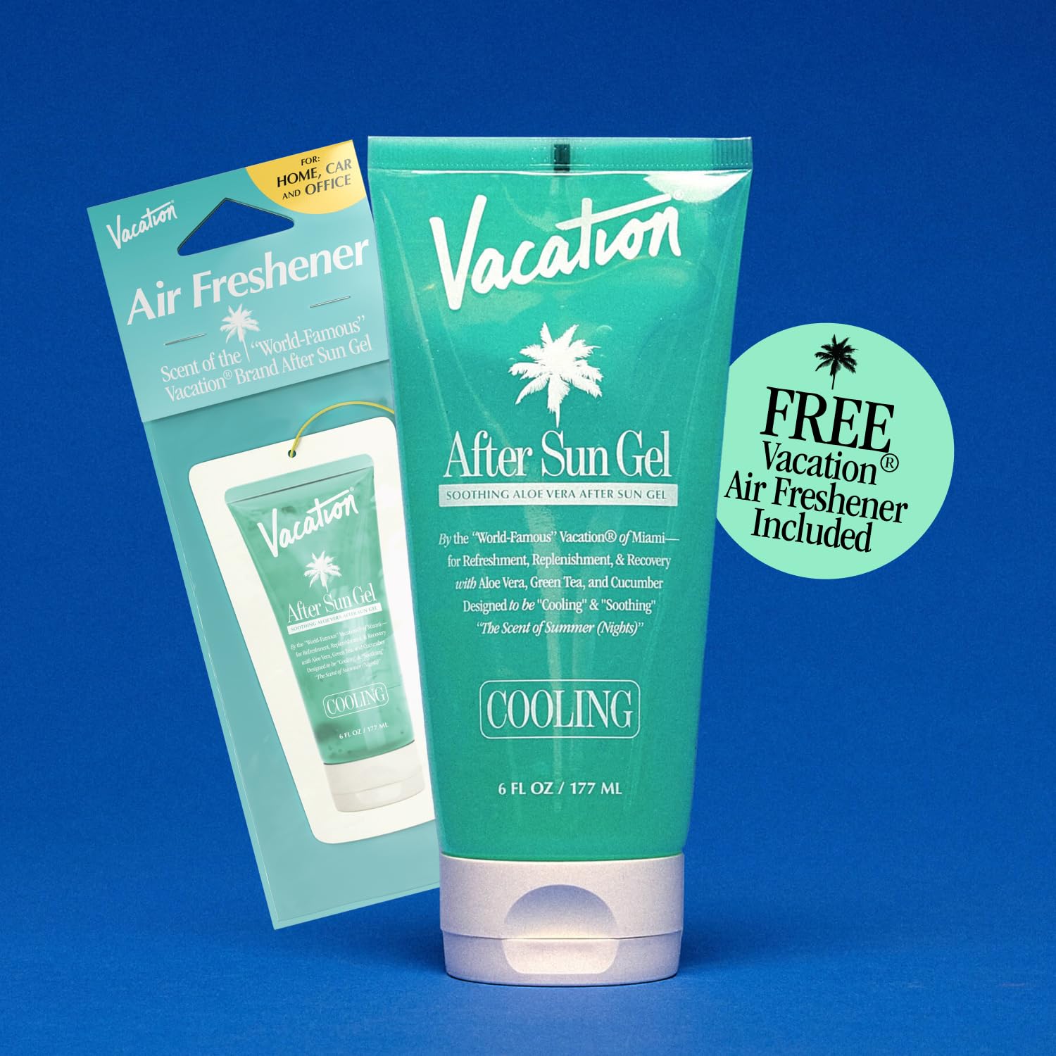 Vacation skincare bundle for sunburn relief and hydration