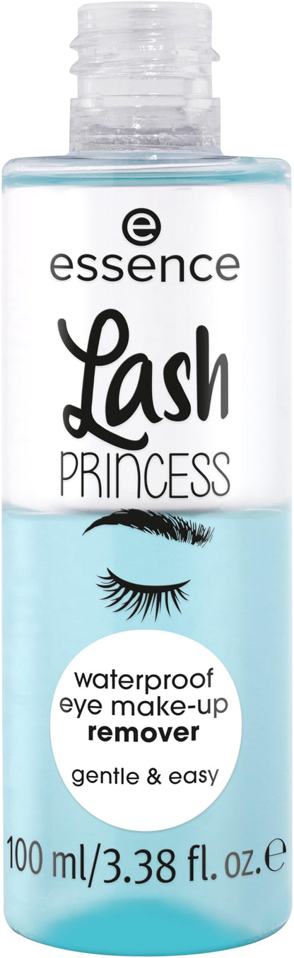 Close up of Essence Lash Princess 2-phase makeup remover liquid