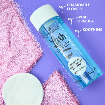 Essence Lash Princess makeup remover texture on cotton pad