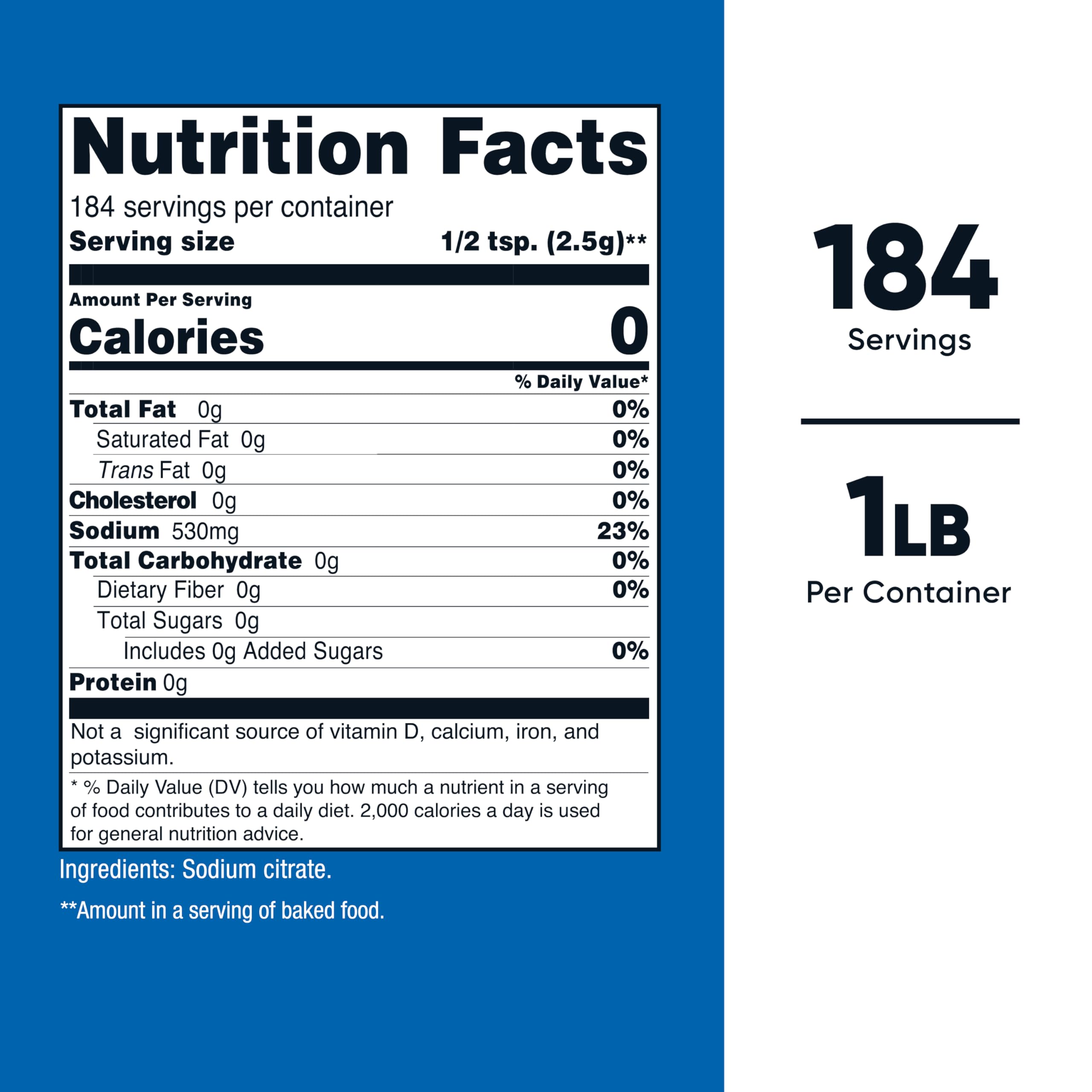 Nutricost food grade cheese emulsifier powder label details