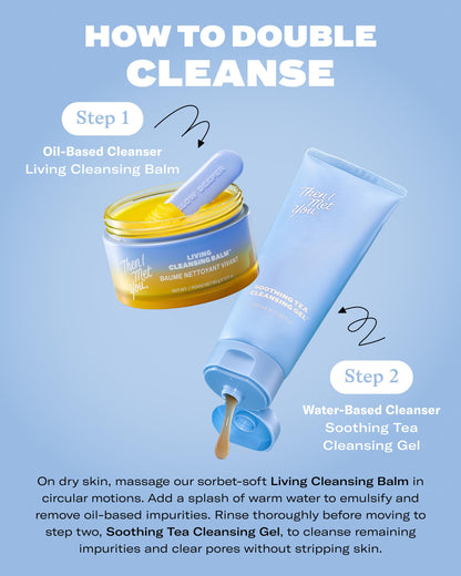 Then I Met You Living Cleansing Balm application step