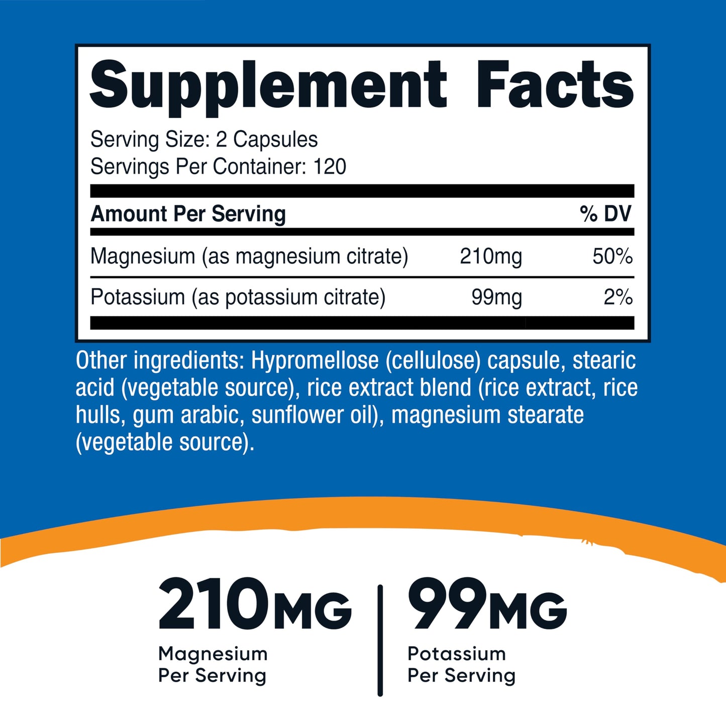 Nutricost electrolyte supplement nutritional facts and serving size panel