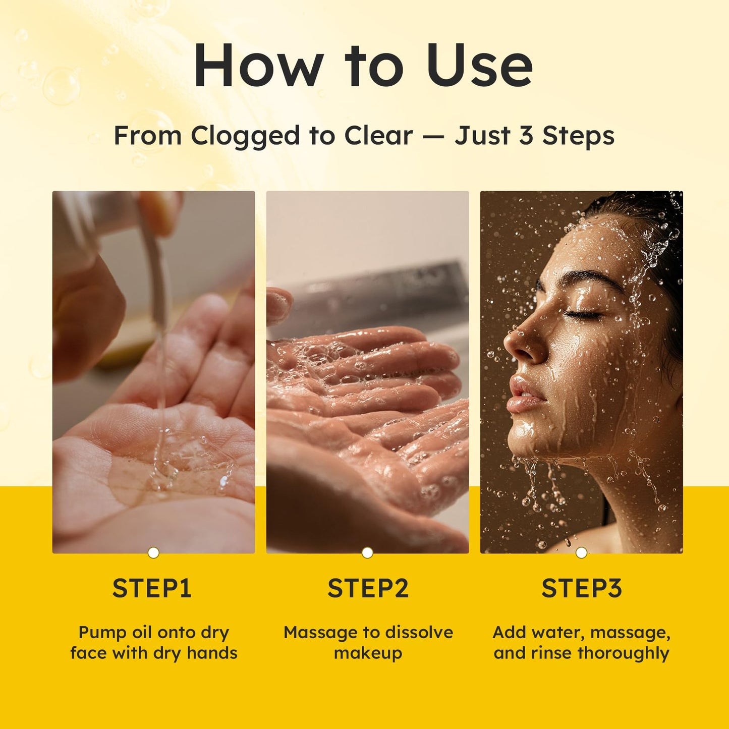 Elvira cleansing oil used for blackhead and pore care