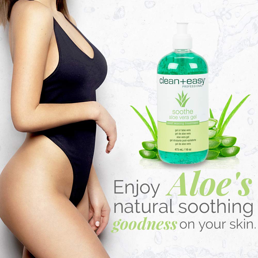 Clean And Easy post waxing treatment pump bottle