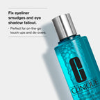 Clinique eye makeup remover 4.2 fluid ounces branding side view