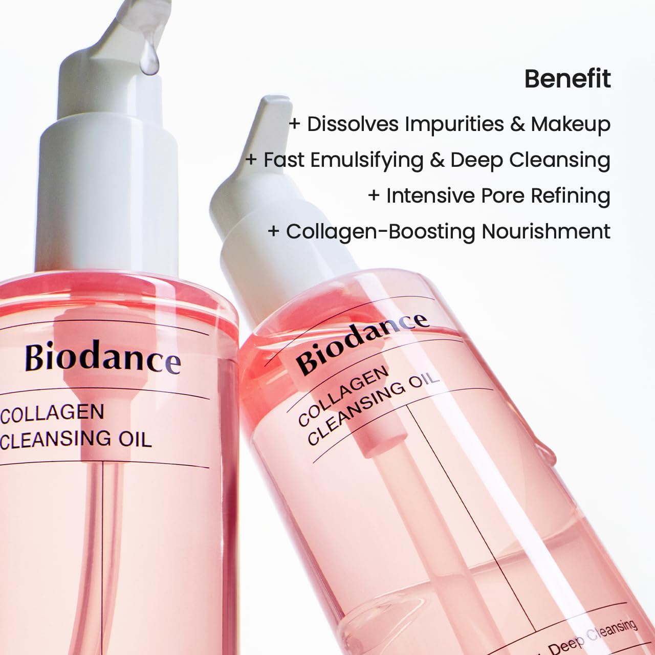 Biodance Collagen Cleansing Oil emulsifying into milky texture with water