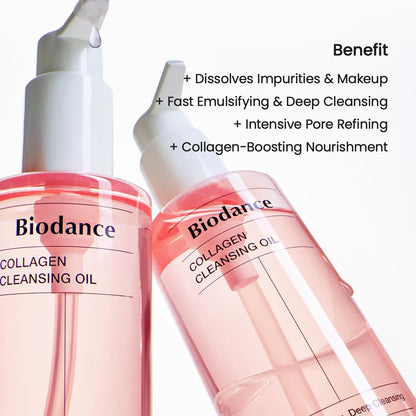 Biodance Collagen Cleansing Oil emulsifying into milky texture with water