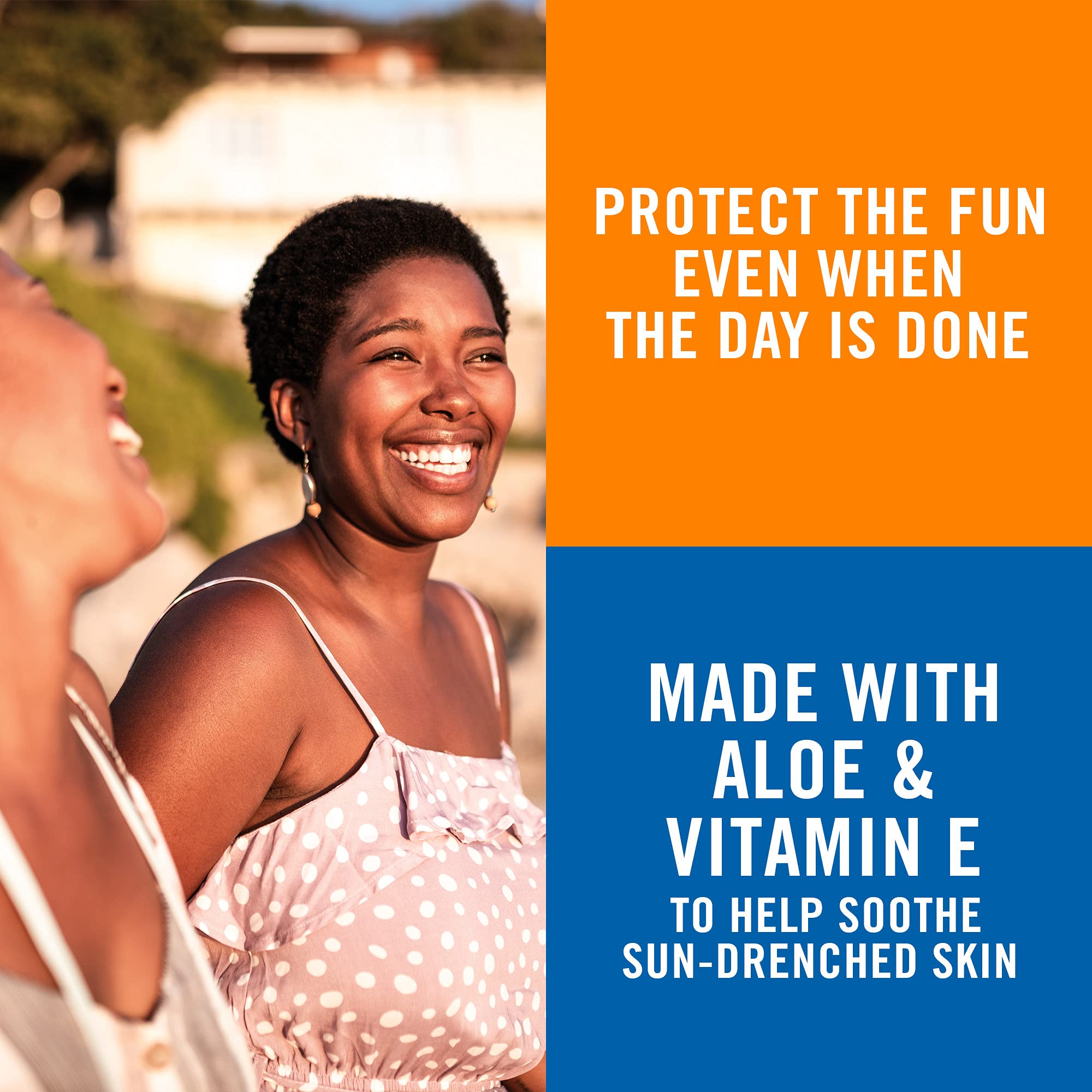 Back label of Banana Boat cooling after sun gel for skin care