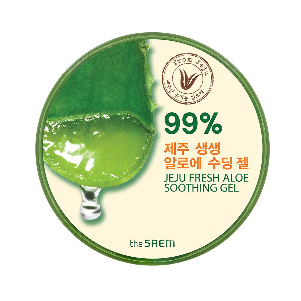The Saem 99 percent pure aloe vera soothing gel packaging