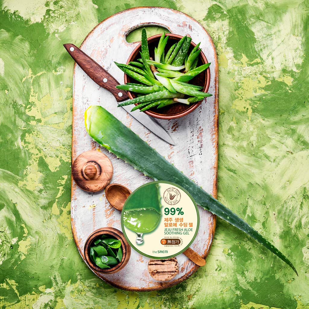 Texture of The Saem Jeju Fresh Aloe Soothing Gel