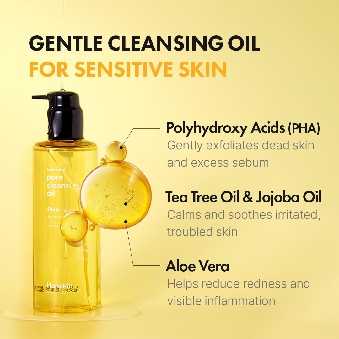 Hanskin Pore Cleansing Oil packaging side profile