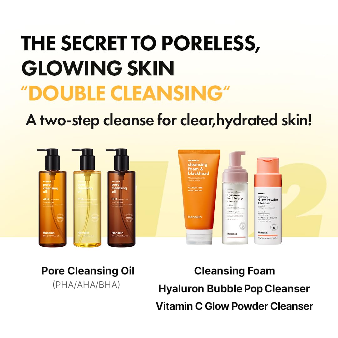 Korean skincare Hanskin PHA cleansing oil for sensitive skin