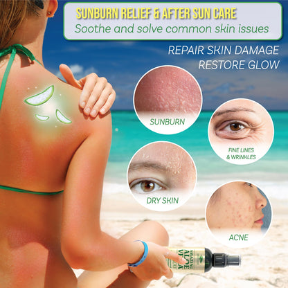 Green Leaf Naturals 99 percent cold pressed aloe vera spray