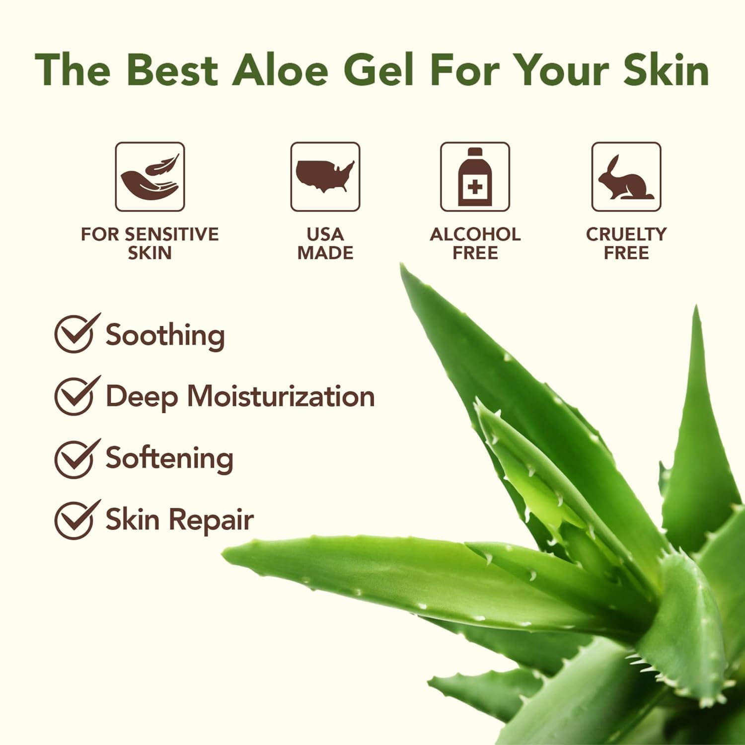 Green Leaf Naturals aloe vera gel bottle back label showing ingredients
