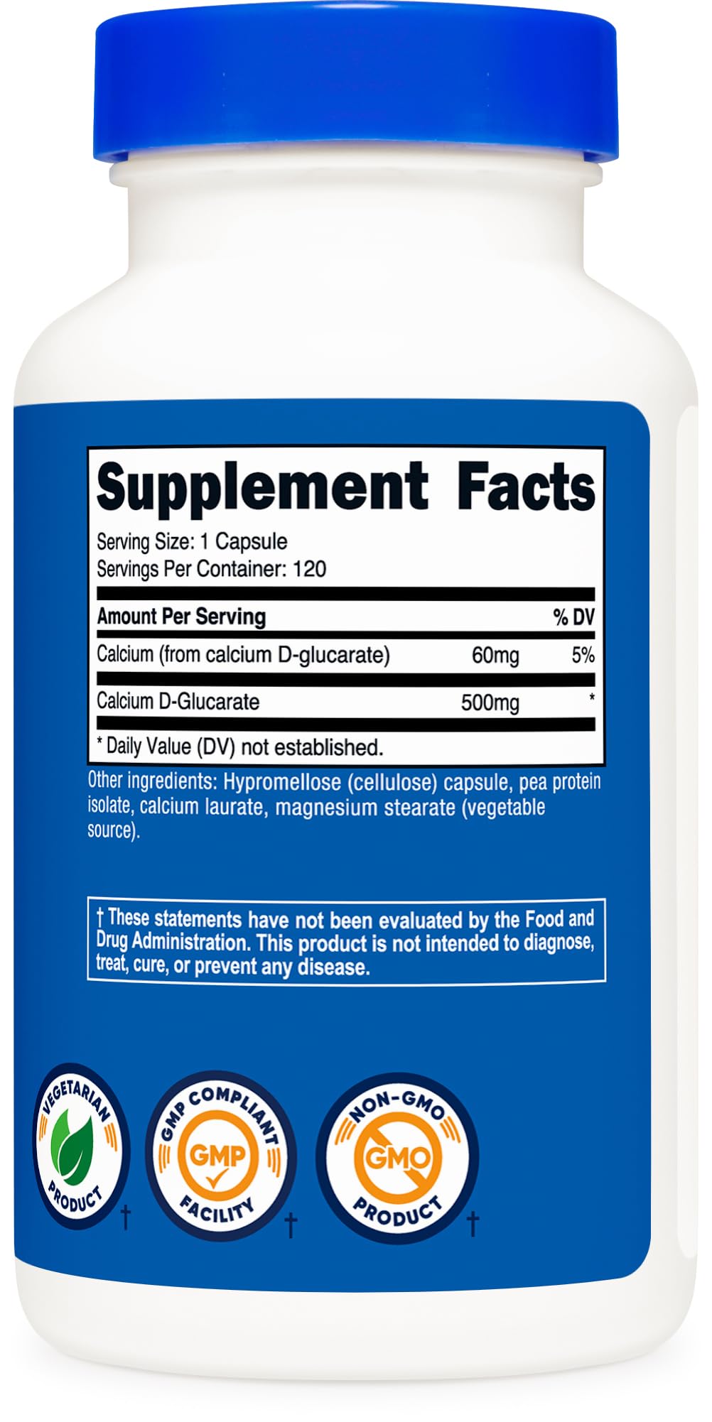 Nutricost Calcium D-Glucarate vegetarian capsules packaging