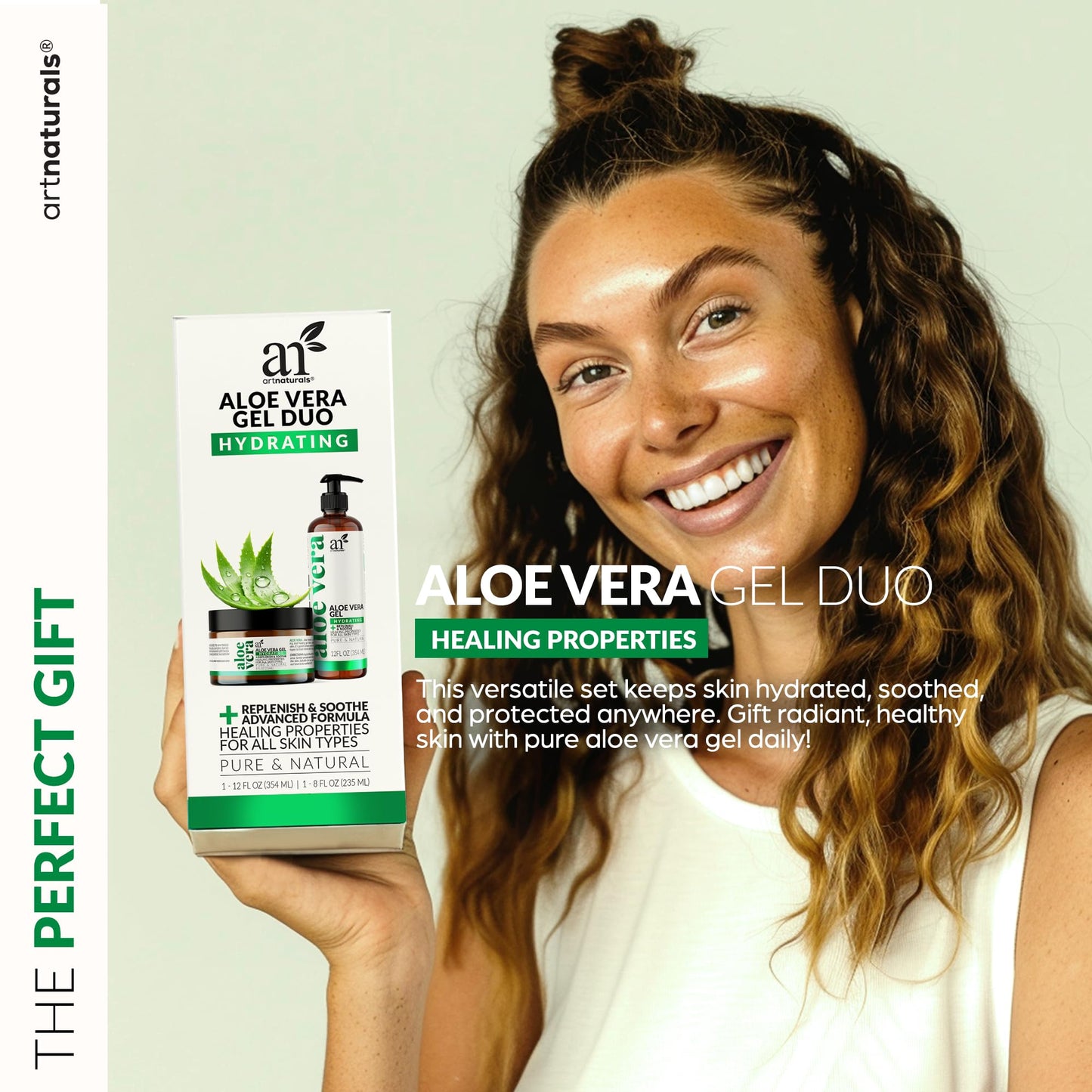 Artnaturals aloe vera gel set for scalp and hair treatment