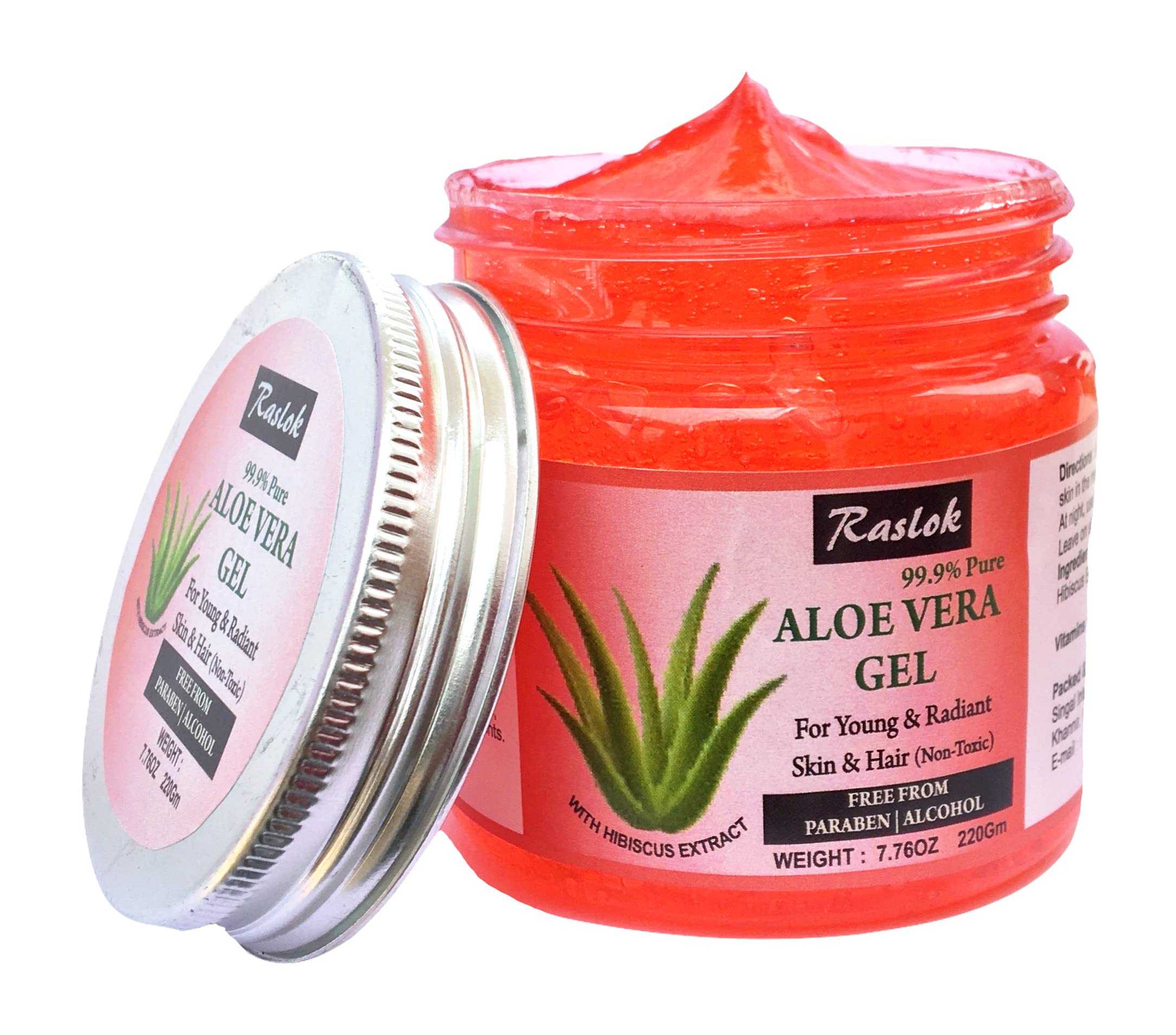 Authentic Raslok aloe vera gel imported skincare product