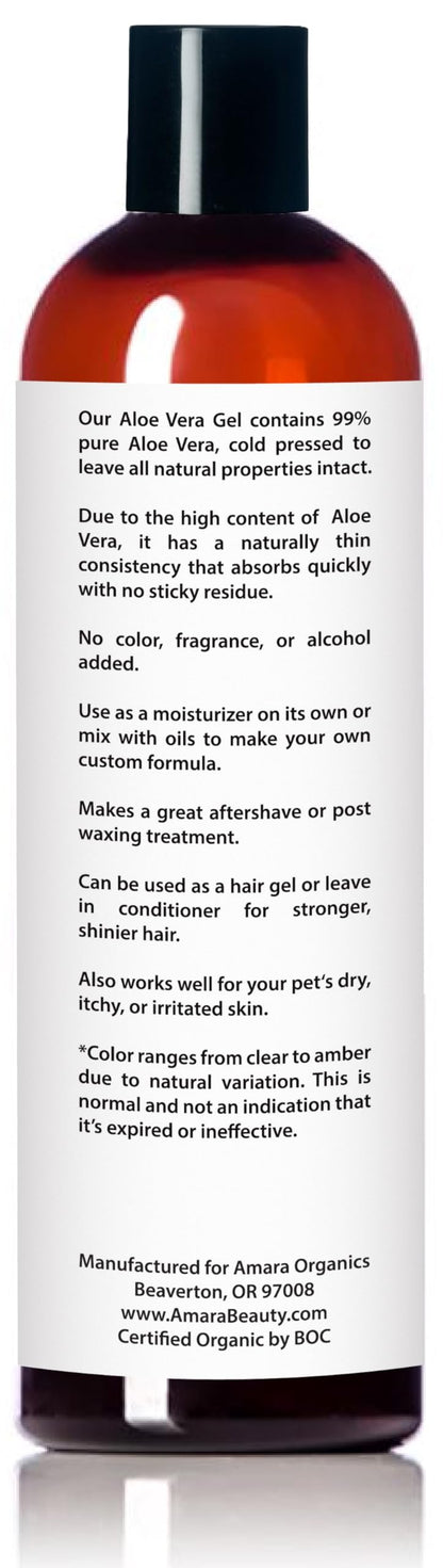 Amara Beauty aloe vera gel texture and consistency