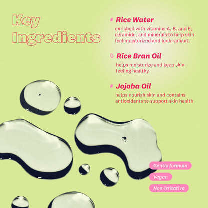 The Face Shop Rice Water Bright Light Cleansing Oil for makeup removal demonstration