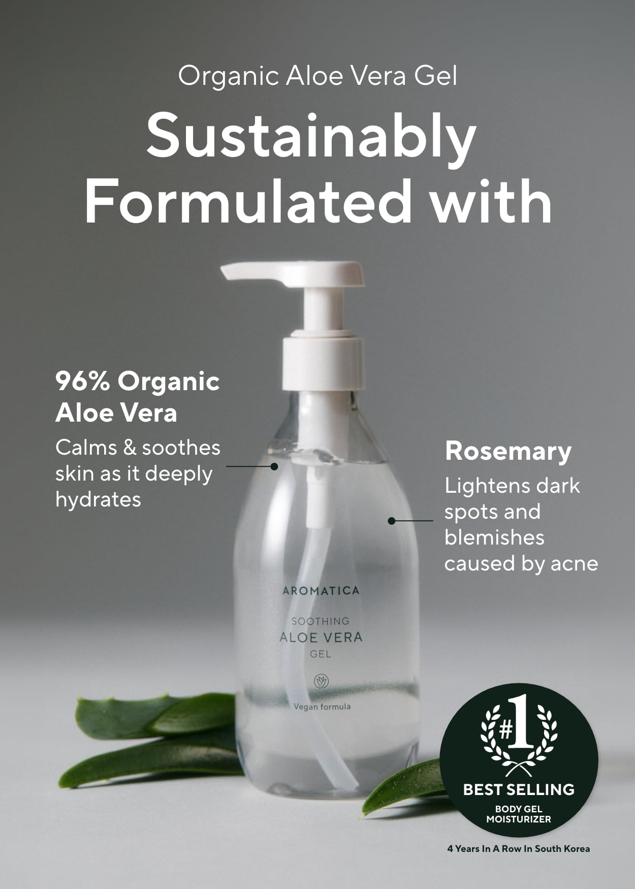 Texture of Aromatica organic aloe vera cooling gel