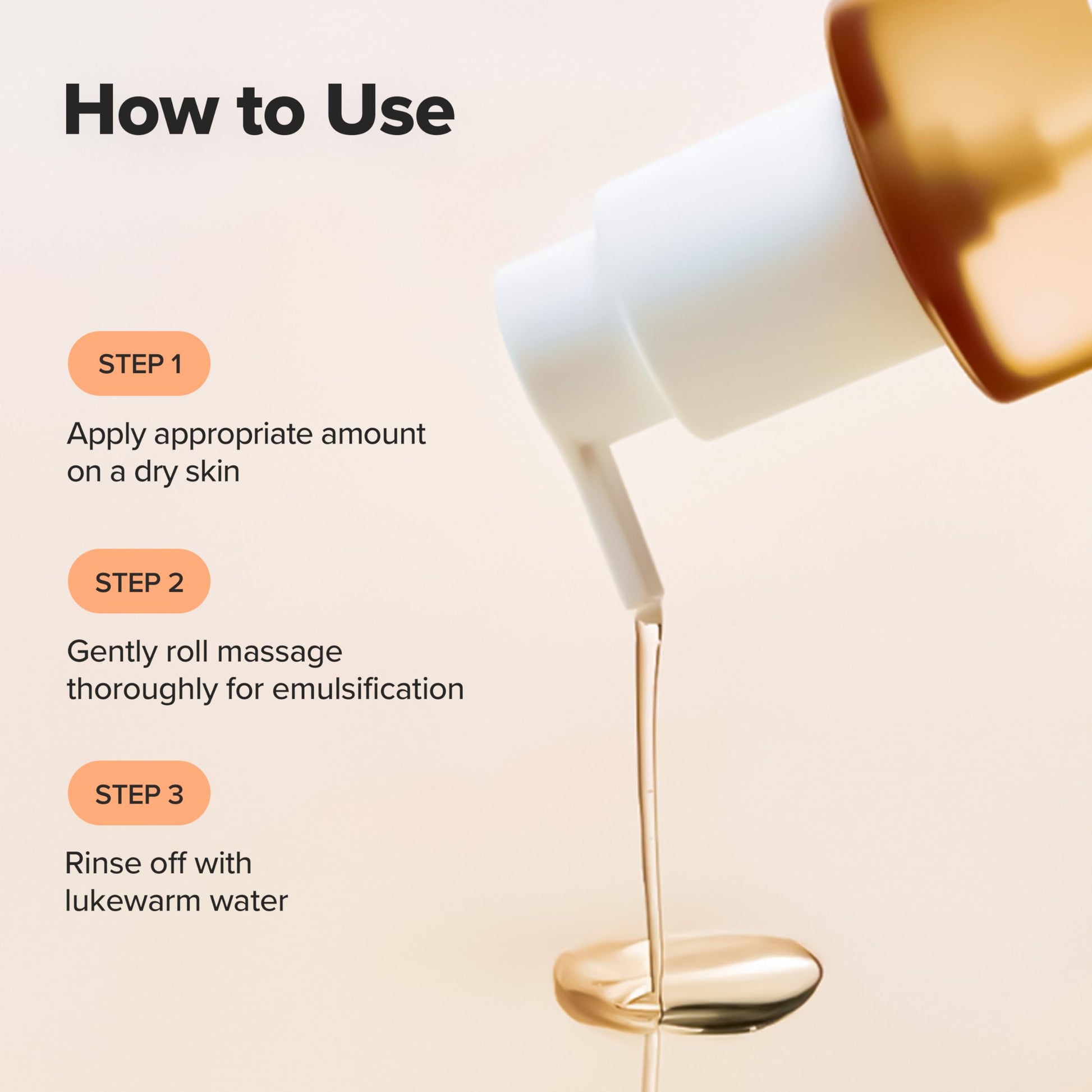 Closeup of Beauty of Joseon cleansing oil bottle label
