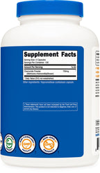 Nutricost Chamomile capsules cap detail view showing the secure packaging for imported safety
