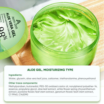 Aero Zen aloe vera gel usage for body hydration