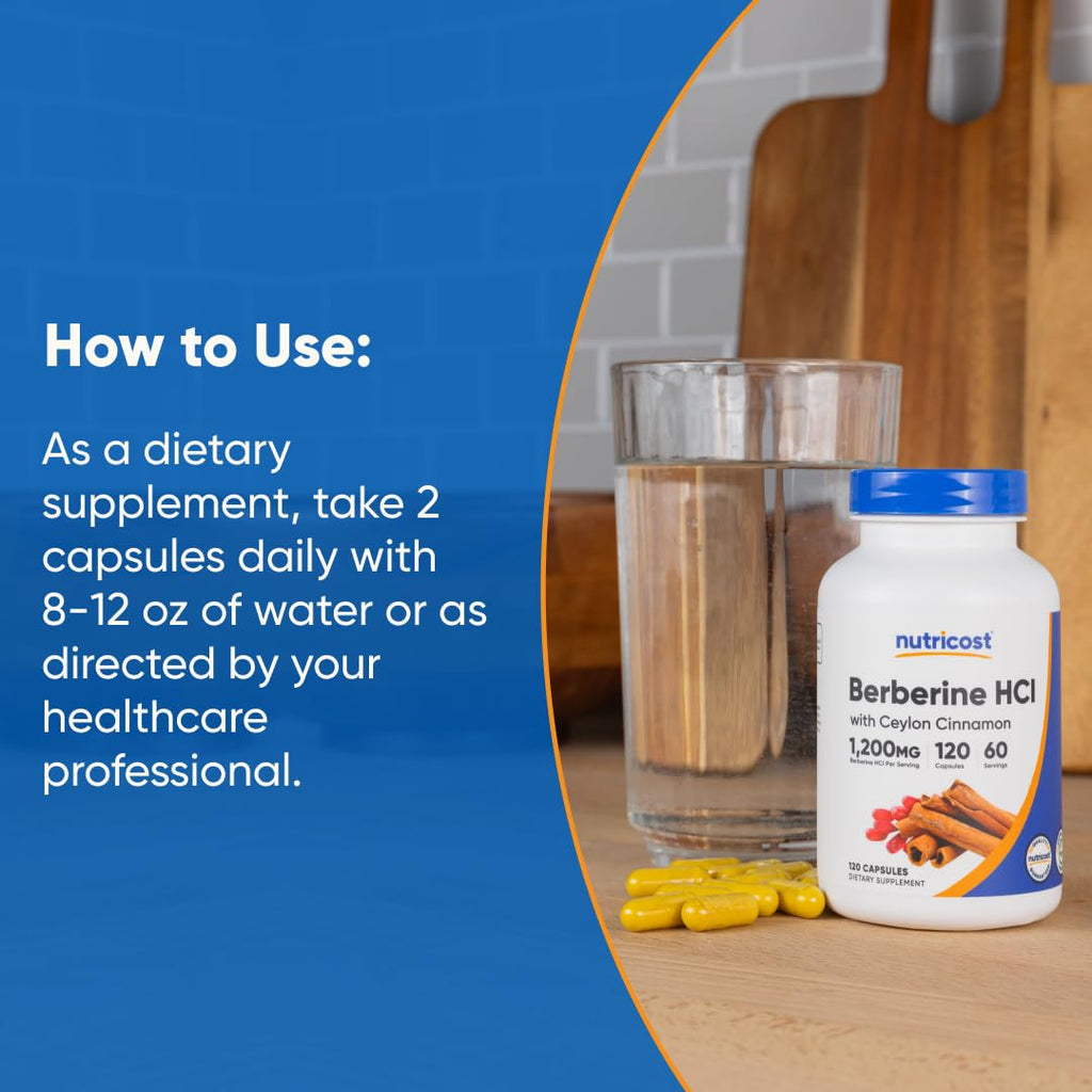 Group shot of Nutricost metabolic support capsules