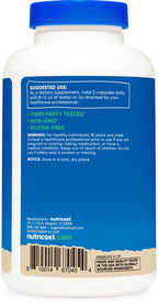 Nutricost Ceylon Cinnamon vegetarian capsules packaging