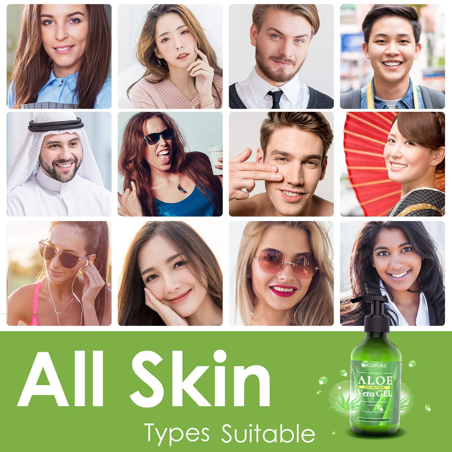 Applying Bighture Aloe Vera Gel on sunburnt skin