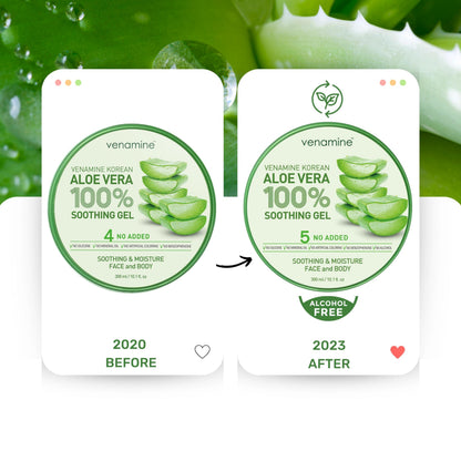 Applying Venamine soothing gel to hand for hydration