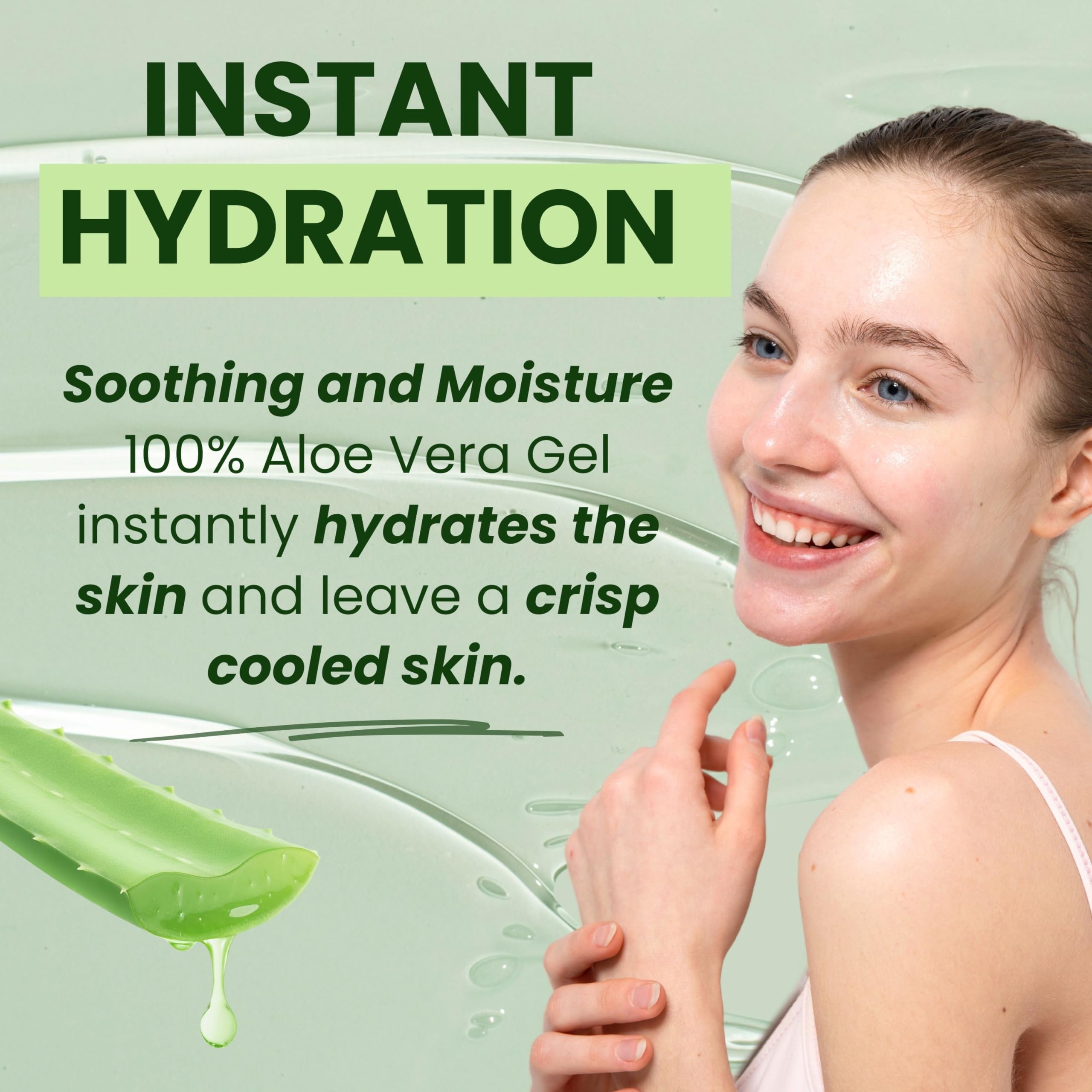 Venamine Korean aloe vera gel label details