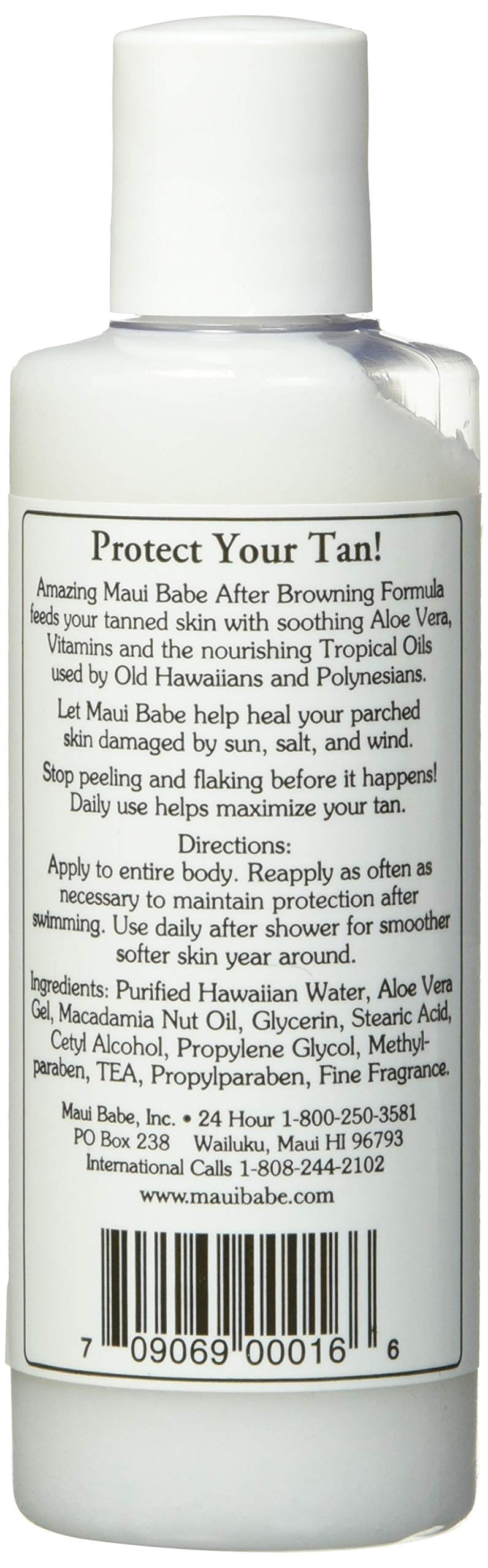 Maui Babe After Browning Lotion tan enhancer texture and packaging