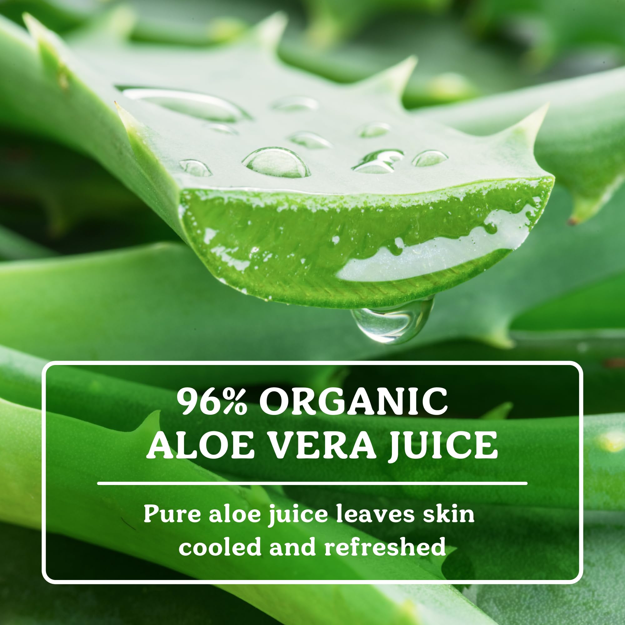 Badger unscented aloe vera gel texture demonstration