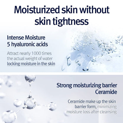 AHA and Witch Hazel infused clarifying cleansing water texture visual