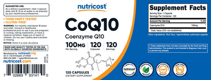 Nutricost 120 vegetarian capsules container showing FSSAI importer compliance data