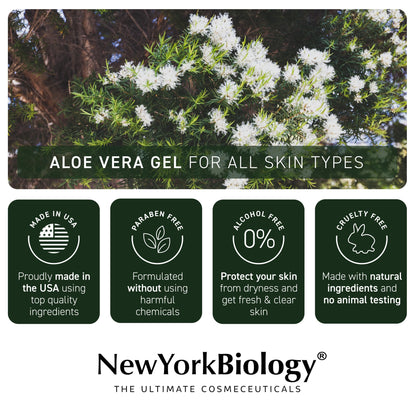 New York Biology Aloe Vera Gel for hair and scalp treatment