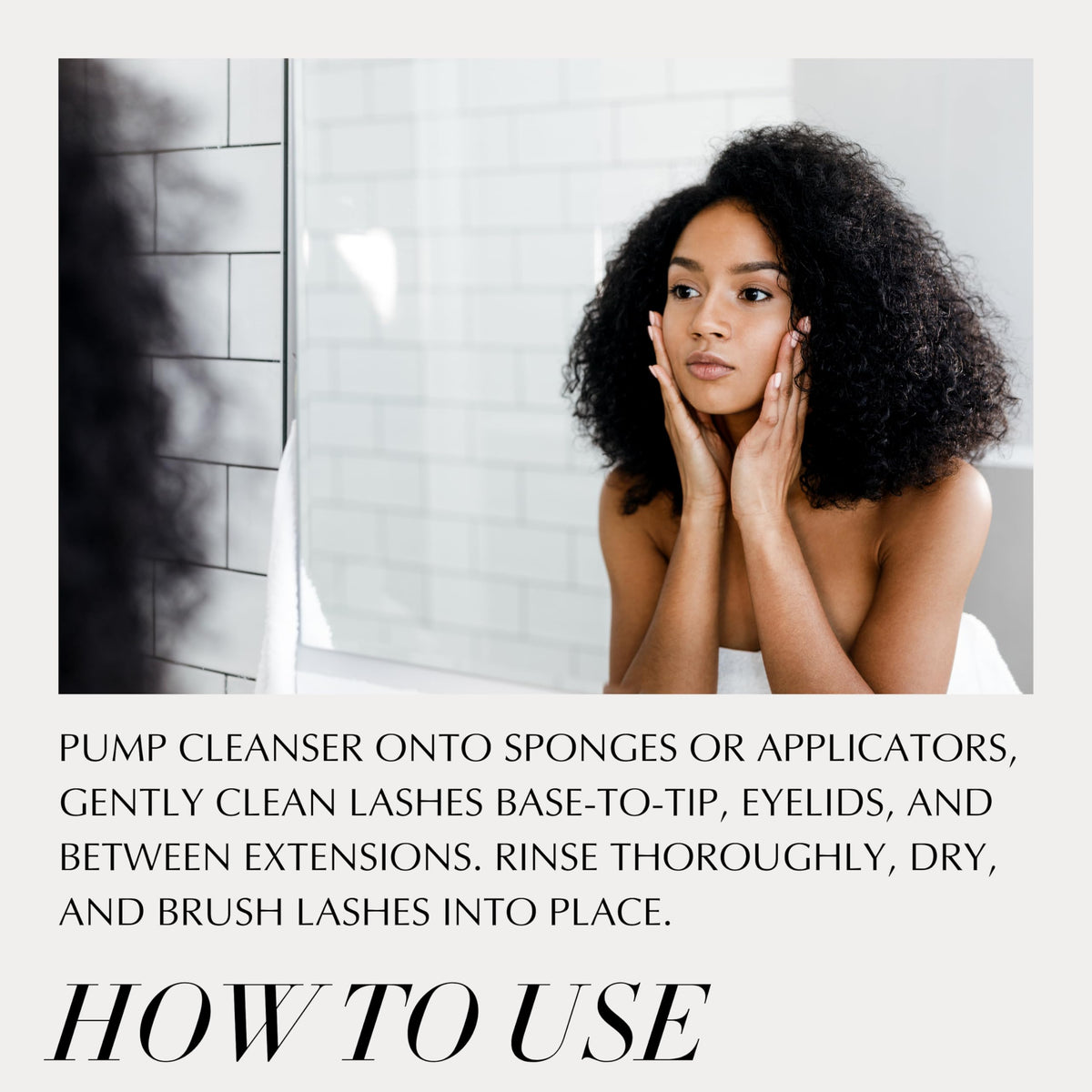 Xtreme Lashes facial cleanser next to travel accessories