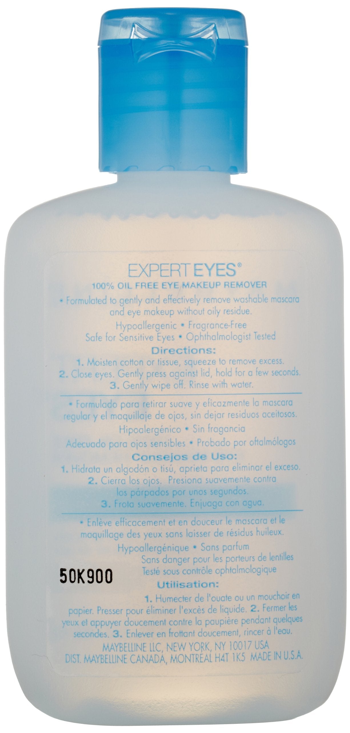 Authentic imported Maybelline New York Expert Eyes bottle standing upright