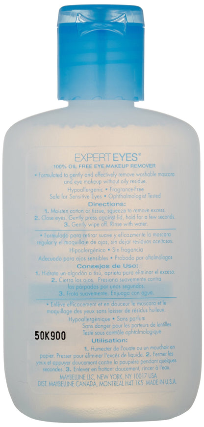 Authentic imported Maybelline New York Expert Eyes bottle standing upright