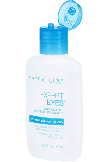 USA imported Maybelline Expert Eyes washable makeup remover liquid clear bottle