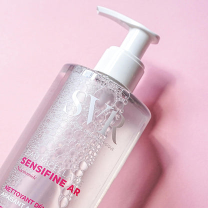 SVR Sensifine soothing anti redness makeup remover bottle packaging details