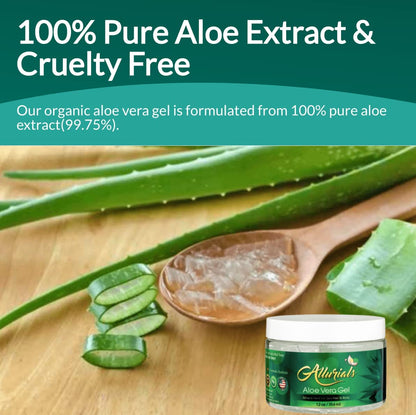 Texture of Allurials 99.75 Percent Pure Aloe Vera Gel