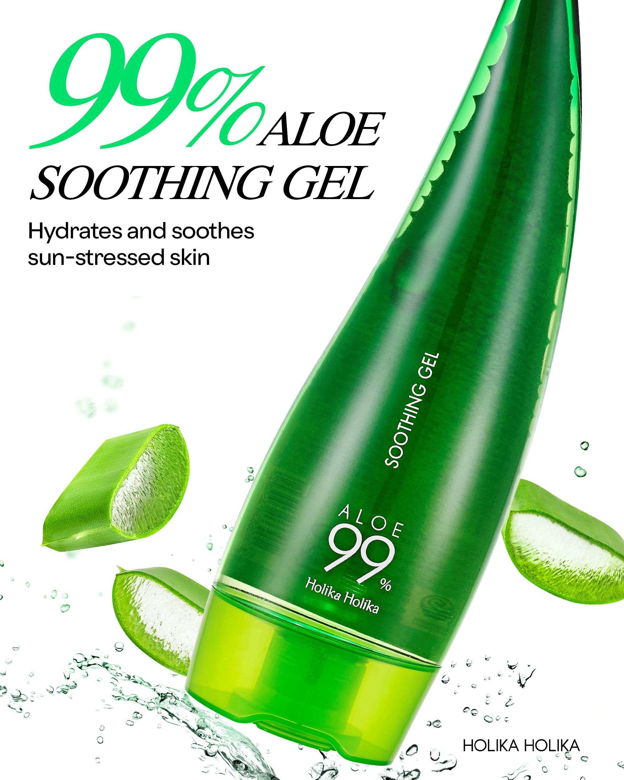Holika Holika Aloe 99 Percent Soothing Gel bottle packaging