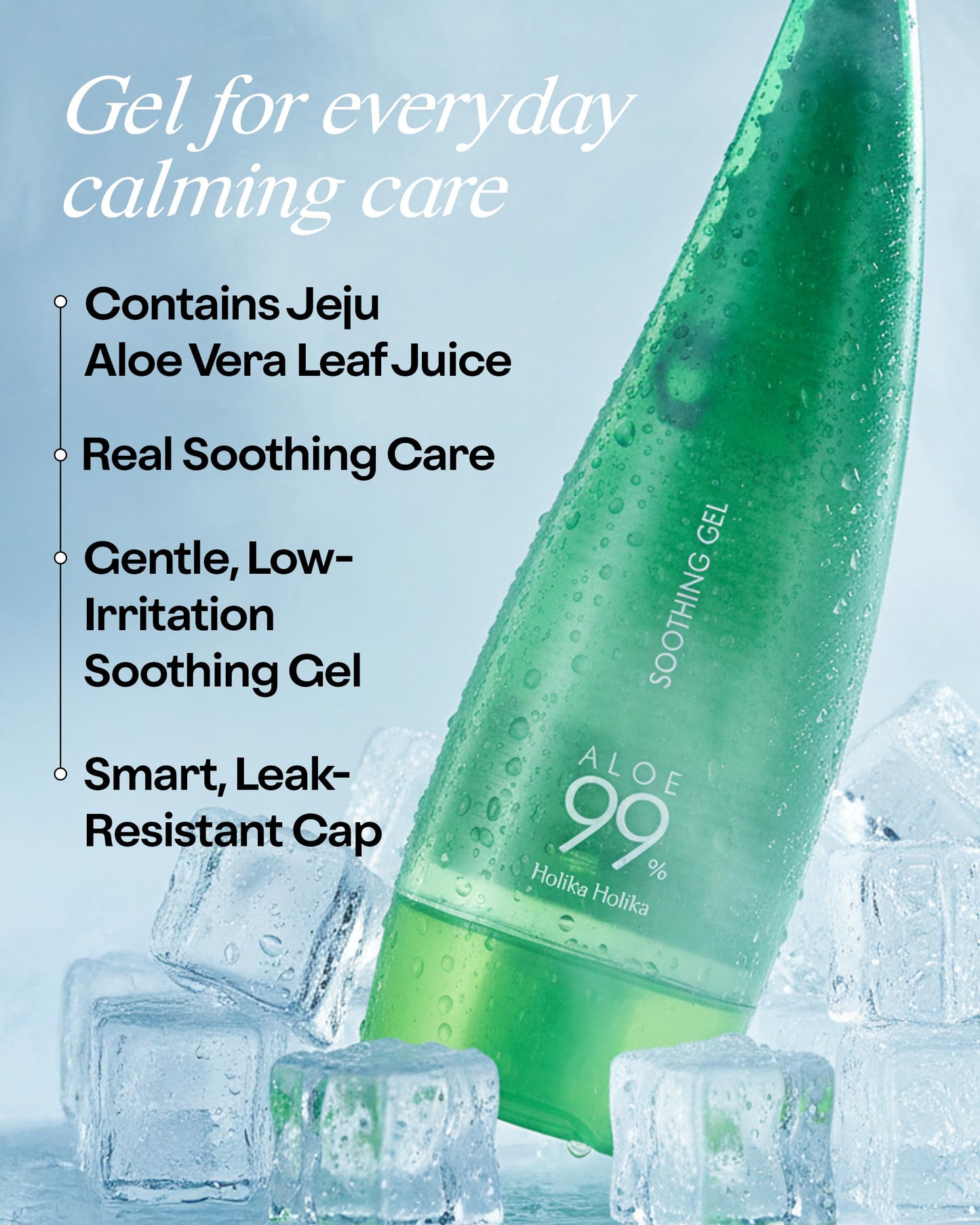 Holika Holika Aloe 99 Percent Soothing Gel size comparison