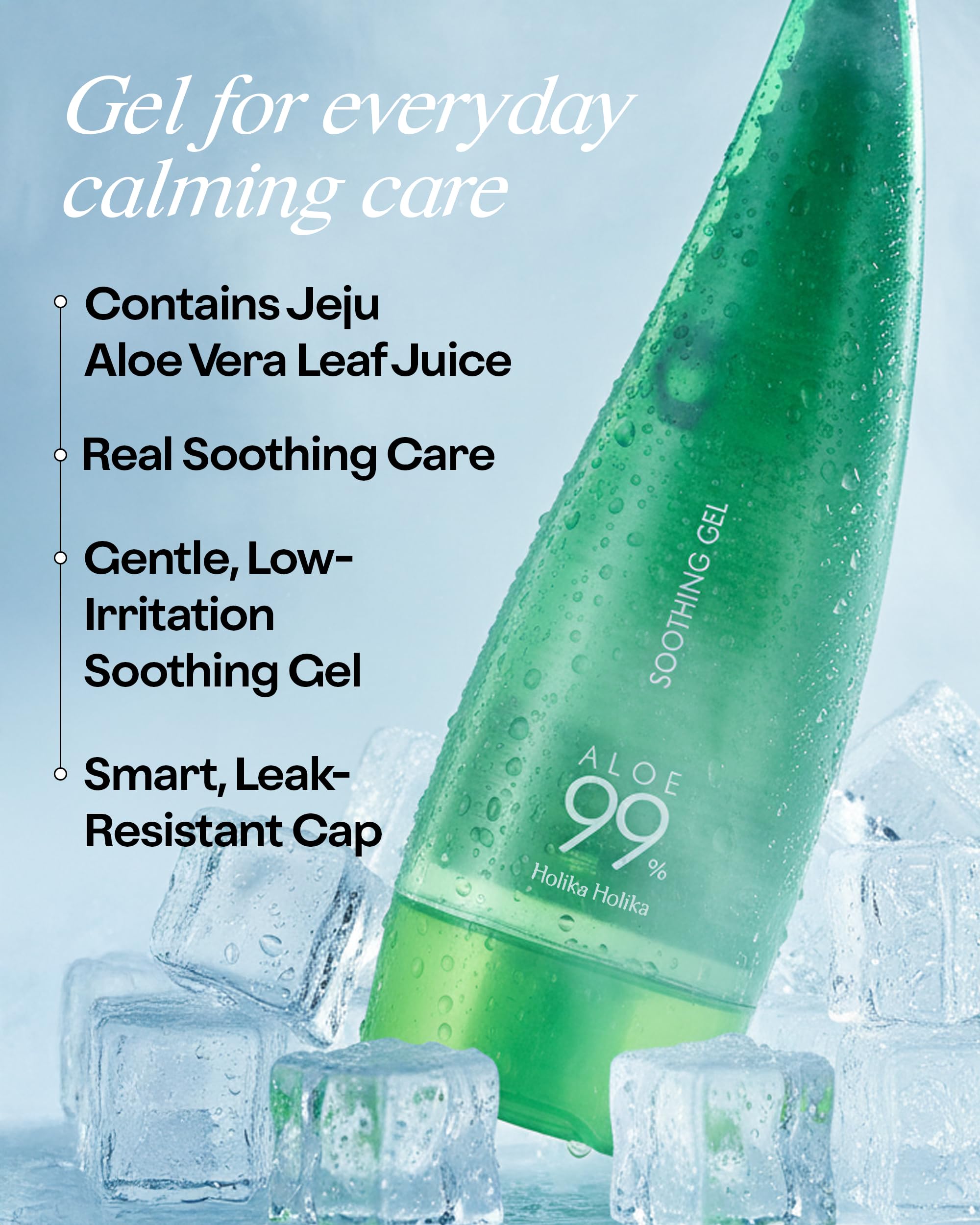 Holika Holika Aloe 99 Percent Soothing Gel size comparison