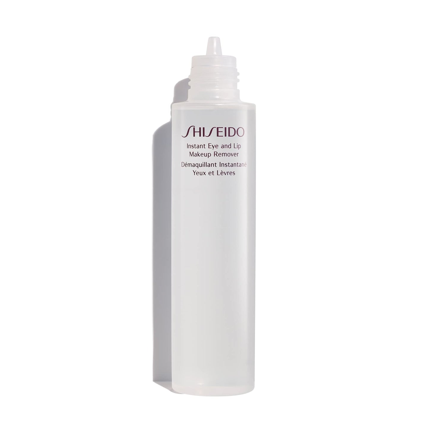 Shiseido premium waterproof eye and lip makeup remover bottle packaging details
