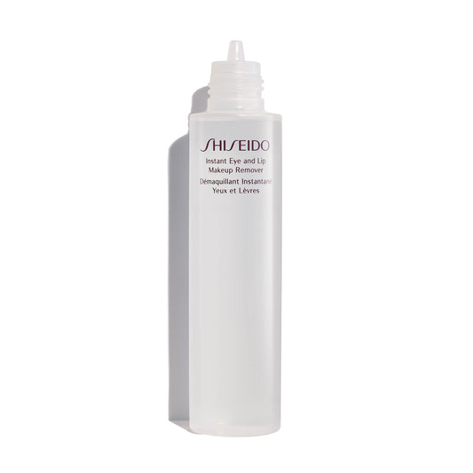 Shiseido premium waterproof eye and lip makeup remover bottle packaging details