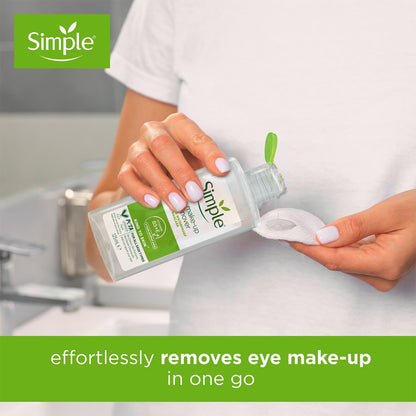 Simple ophthalmologist tested eye makeup remover for contact lens wearers