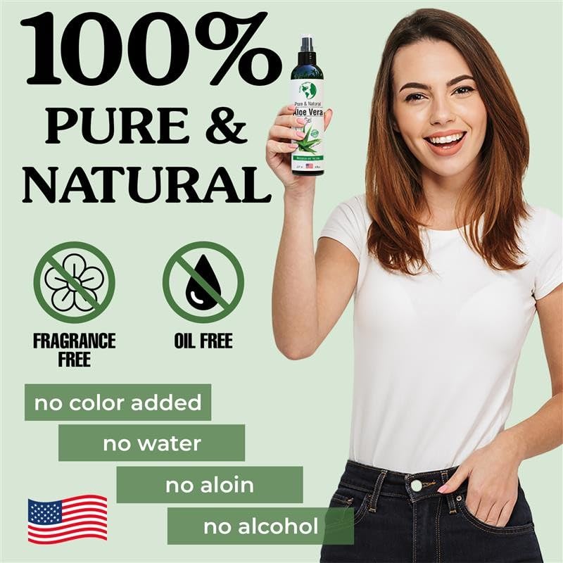 Earth's Daughter Aloe Vera Gel 8 fluid ounce bottle